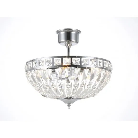 Plafond Flores Stor Krom 36cm