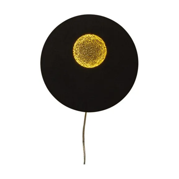 PLANET vägglampa, svart/guld