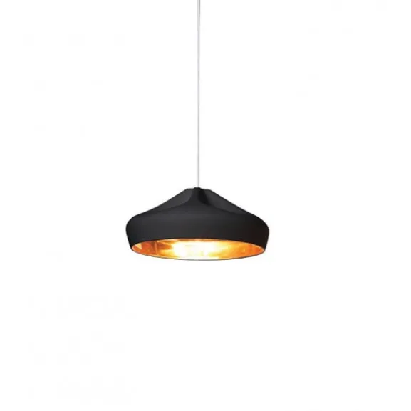 Pleat box 36 Takpendel, svart/guld