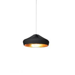 Pleat box 36 Takpendel, svart/guld