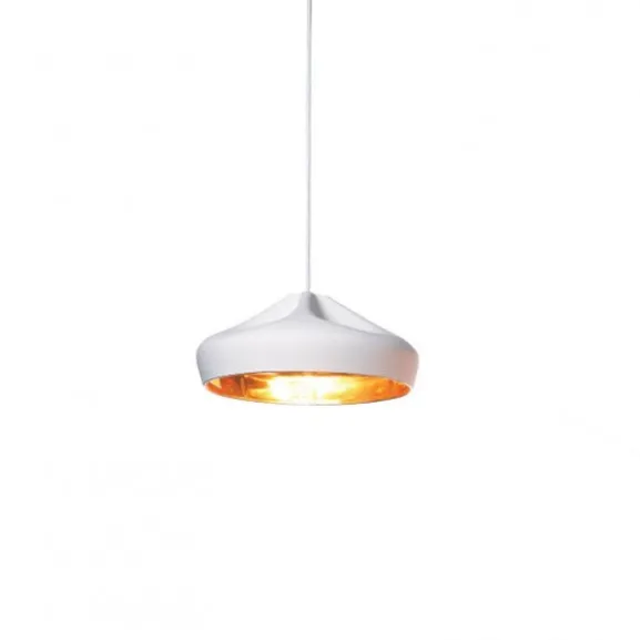 Pleat box 36 Takpendel, vit/guld