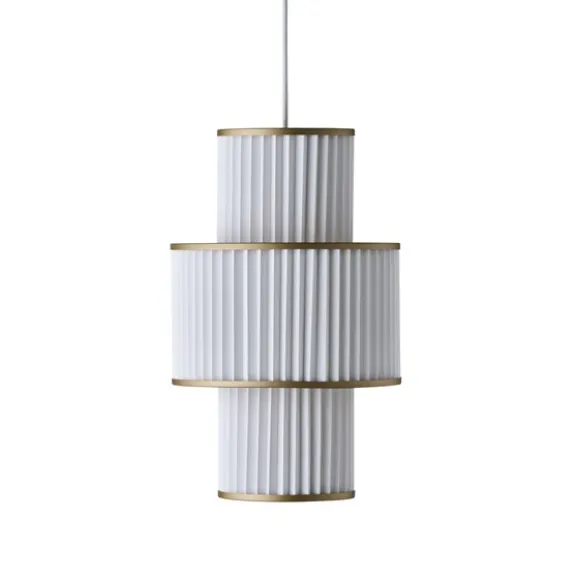 Plivello pendel S-M-S, vit/guld