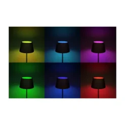 Pomezia golvlampa RGB, vit
