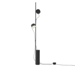 Post golvlampa, svart