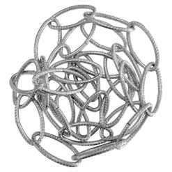 Präglad kätting 1m Nickel