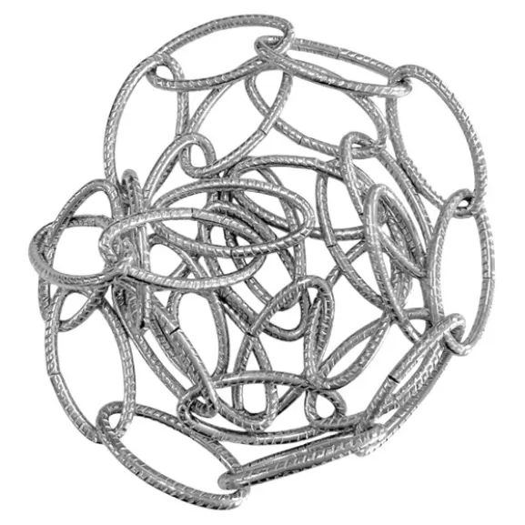 Präglad kätting 10m Nickel