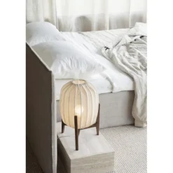 Prisma bordslampa, ask/natur linne 42cm