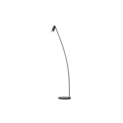 Puck golvlampa, svartstruktur 125cm