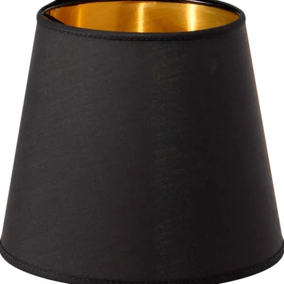 Queen Lampskärm Svart/Guld 12cm