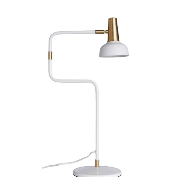 Ray bordslampa, vit/mässing 56cm