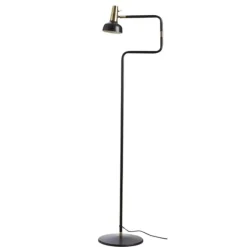 Ray golvlampa, svart/mässing 127cm