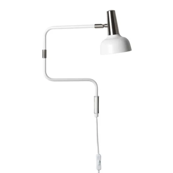 Ray vägglampa, vit/silver 57cm