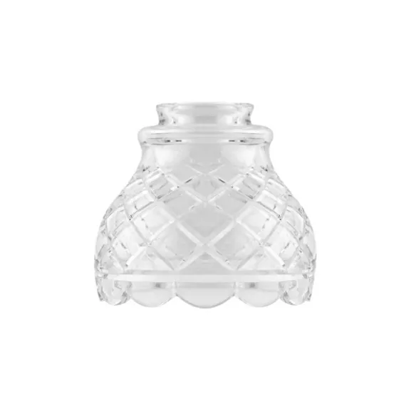 Renässanskupa 60, klart rutslipat kristallglas 13cm