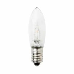 Reservlampa E10 universal LED 0,3W klar, 7-pack