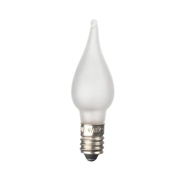 Reservlampa LED E10 34V 0,1W frostad varmvit
