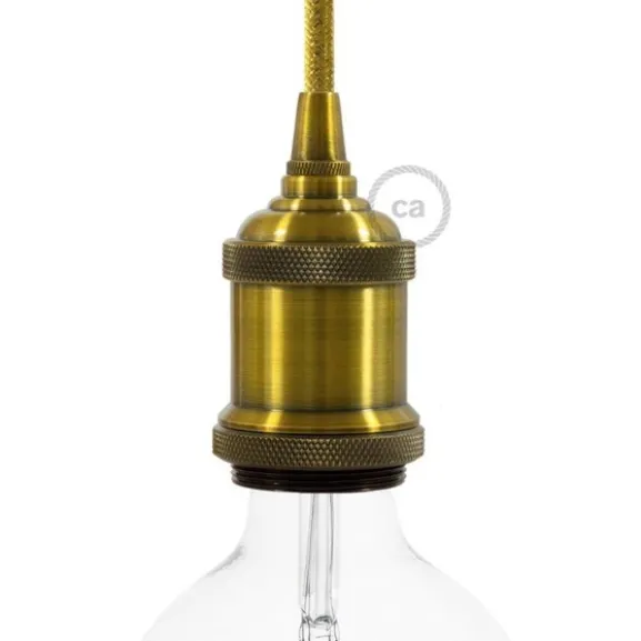 Retro lamphållare E27 i aluminium