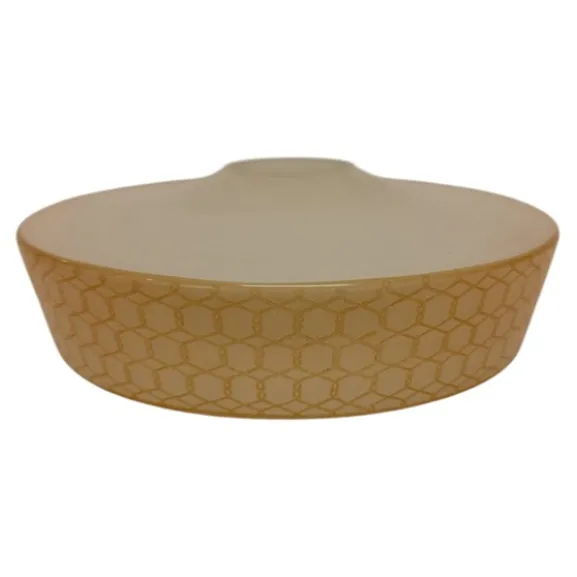 Retro reservskärm, gul 22cm