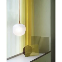 Rime pendel, orange/opal 37cm