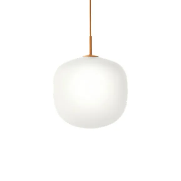 Rime pendel, orange/opal 37cm