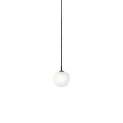 Rime pendel, svart/opal 12cm