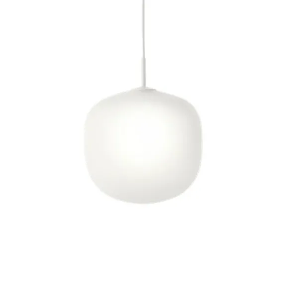 Rime pendel, vit/opal 37cm