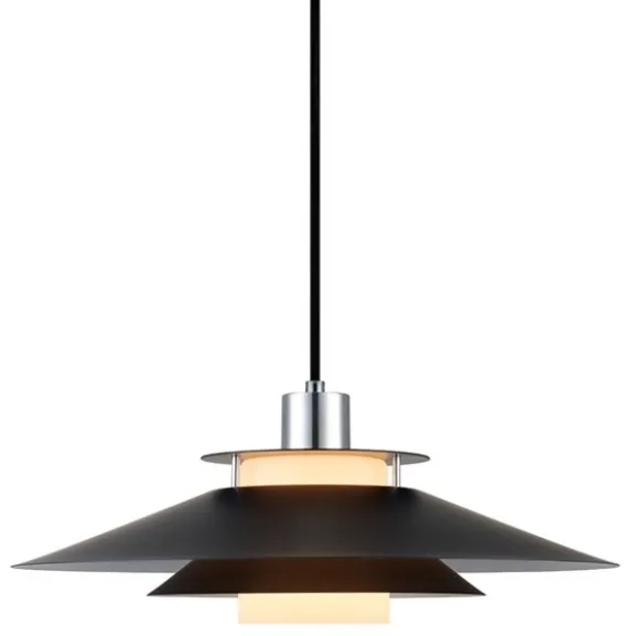 RIVOLI Taklampa Ø40 Svart/Krom