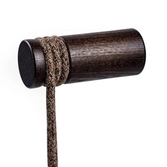 Rolé, kabelkrok i trä, väggmontering för pendellampa Wenge effect