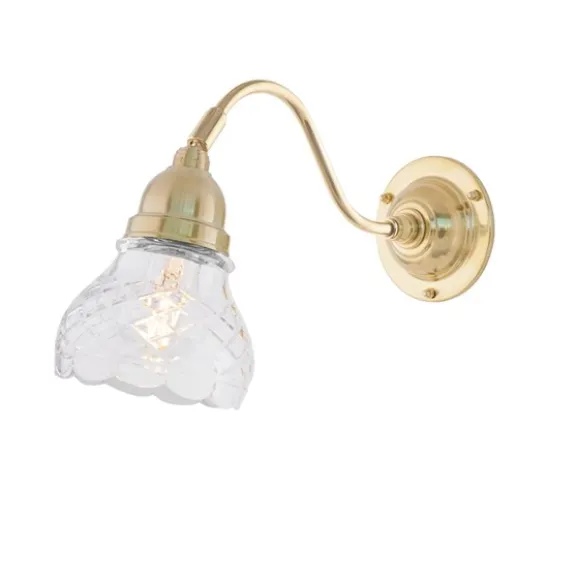 Runeberg Vägglampa, mässing