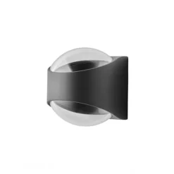 Saga Svart IP65 Vägglampa
