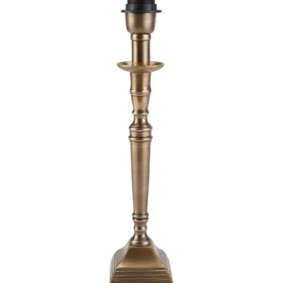 Salong lampfot, antikmässing 33cm