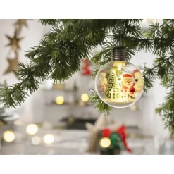 SANTA CLAUS julkulor 3-pack LED