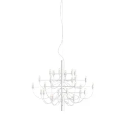 Sarfatti 2097/30 takkrona inkl. ljuskällor, Vit 88cm