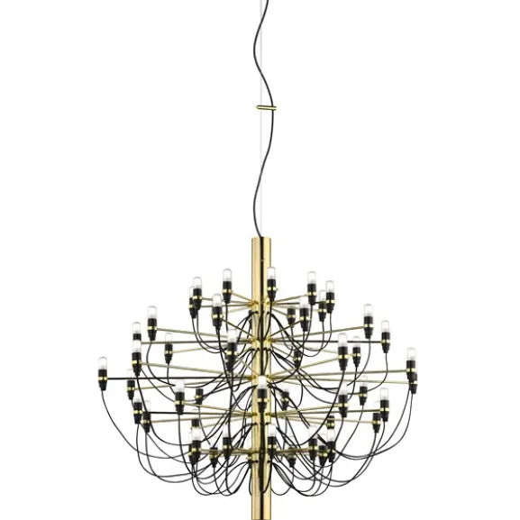 Sarfatti 2097/50 takkrona LED inkl. ljuskällor, Mässing 100cm