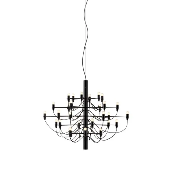 Sarfatti 2097/30 takkrona LED inkl. ljuskällor, Mattsvart 88cm