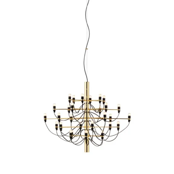Sarfatti 2097/30 takkrona LED inkl. ljuskällor, Mässing 88cm