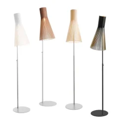 Secto golvlampa, valnöt 175-185cm