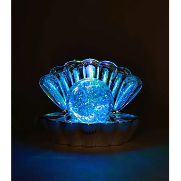 Shell Glitter bordslampa, krom