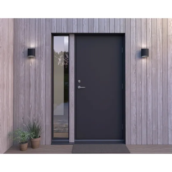 Sinne vägglampa IP54 outdoor svart struktur LED