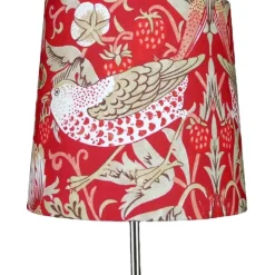 Sixten lampskärm 17 Strawberry Thief Indian Red