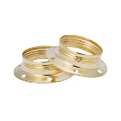 Skärmring E27 metall mässing 2-pack