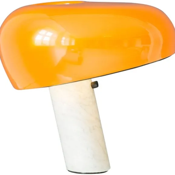 Snoopy bordslampa, orange 36,9cm