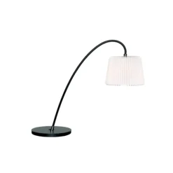 Snowdrop bordslampa, svart/vit