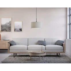 Soft Pendel, Vit ull 40cm