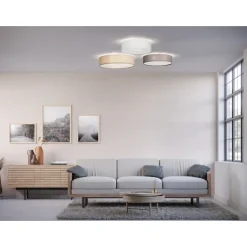 Soft plafond, grå linne 60cm