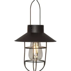 Solcellsdekoration Cage Svart 21cm