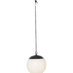 Solcellsdekoration Globus Vit 20cm