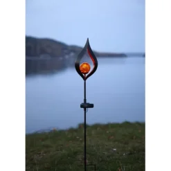 Solcellsdekoration Melilla Svart 70cm