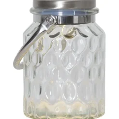 Solcellslykta Pireus Transparent 16cm