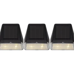 Solcellsvägglykta Wally Mini 3 p Svart 7,5cm