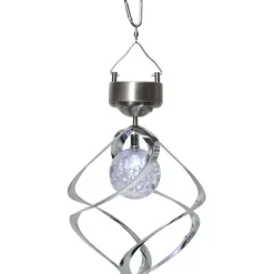 Solcellsvindspel Roma Silver 35cm